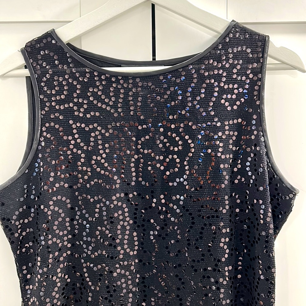 Sequined sleeveless top